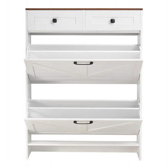 VEVOR 2-DOOR SHOE CABINET WITH DRAWERS ANTI-TIP
