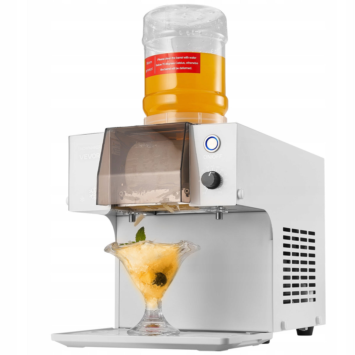 PROFESSIONAL FLAKE ICE MACHINE VEVOR 60KG 24H 1.8L 260W