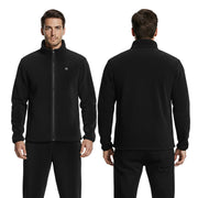 VEVOR HEATED FLEECE JACKET MEN'S XXL 16000MAH 6 ZONES 15W