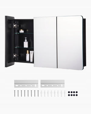 PROFESSIONAL MEDICINE CABINET WITH MIRROR VEVOR 1017X135X647 MM 3 DOORS