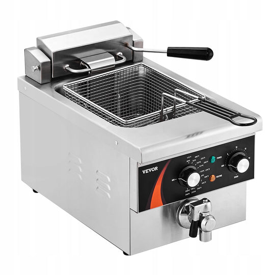 VEVOR 3000W 5.9L ELECTRIC DEEP FRYER STAINLESS STEEL PROFESSIONAL BASKET