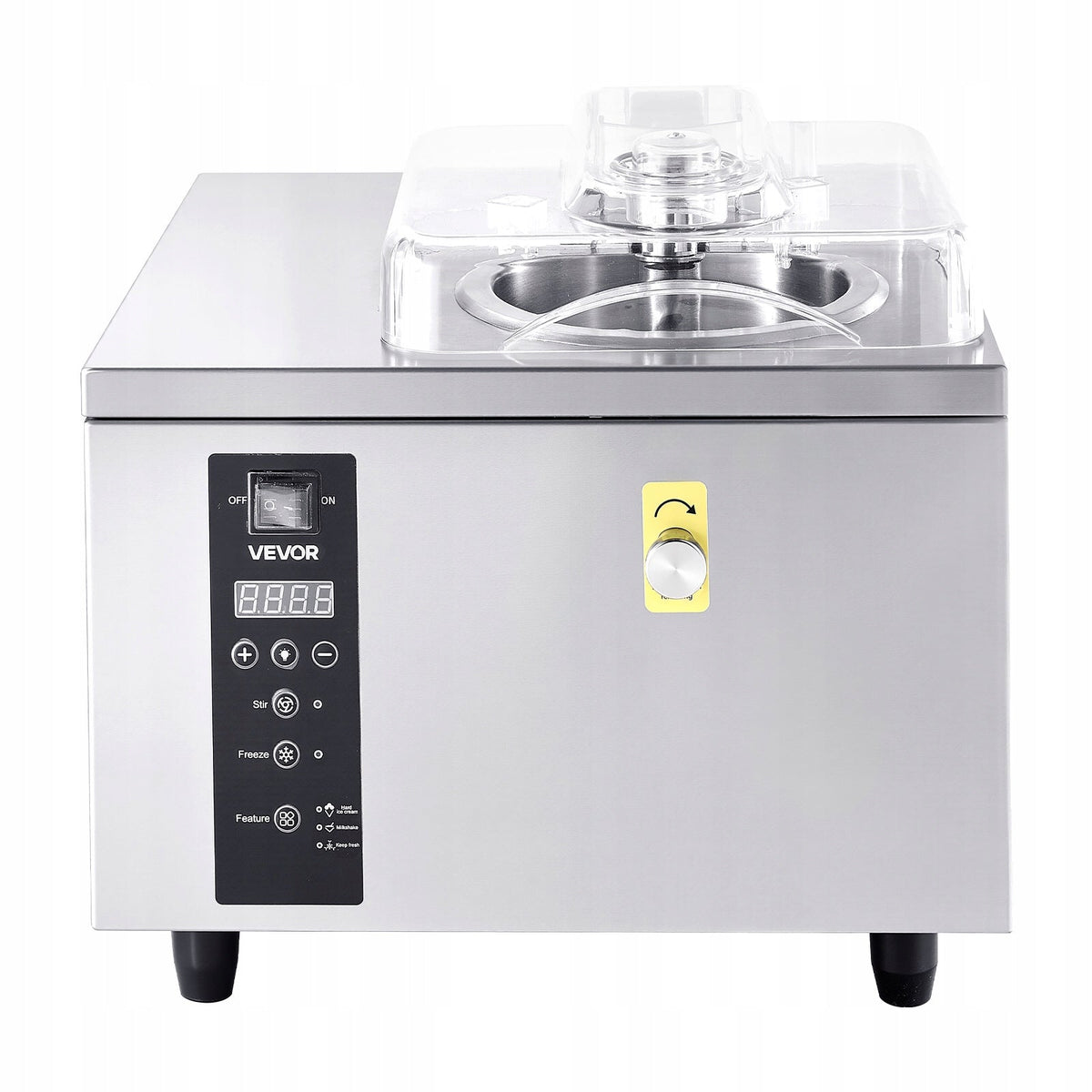 VEVOR PROFESSIONAL ICE CREAM MACHINE 500W 5L H STAINLESS STEEL CYLINDER