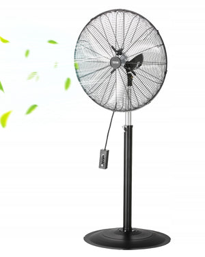 VEVOR INDUSTRIAL PEDESTAL FAN 670MM 85-DEGREE OSCILLATING