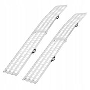 VEVOR 2-PIECE ALUMINUM RAMP, HEAVY DUTY 907 KG LOAD CAPACITY, FOLDABLE WITH STRAPS