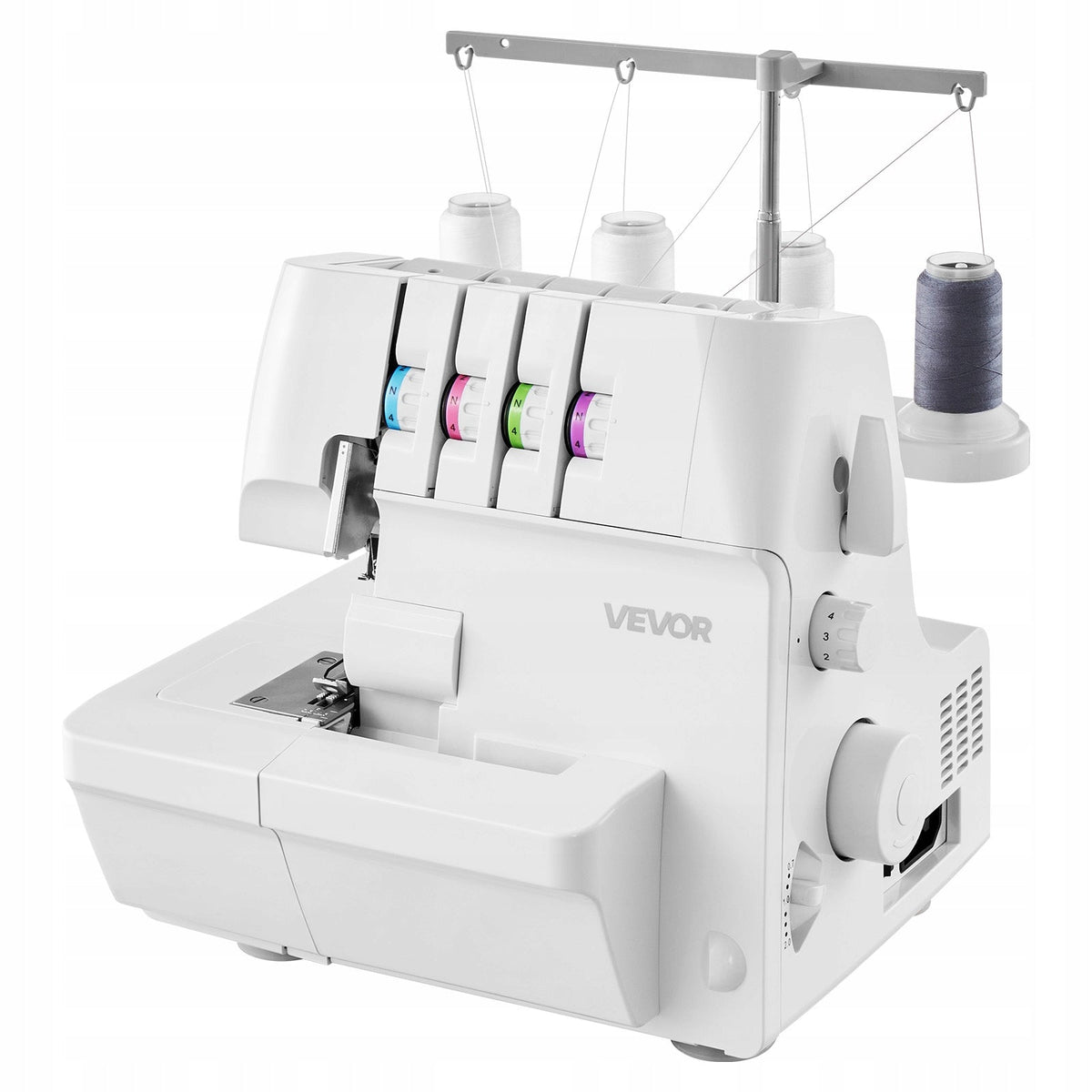 VEVOR OVERLOCK SEWING MACHINE 1250 STITCHES/MIN 2-3-4 THREADS LED