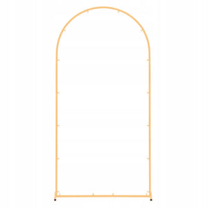 VEVOR 2 x 1 m Gold Metal Wedding Arch Backdrop Stand Stable Arched