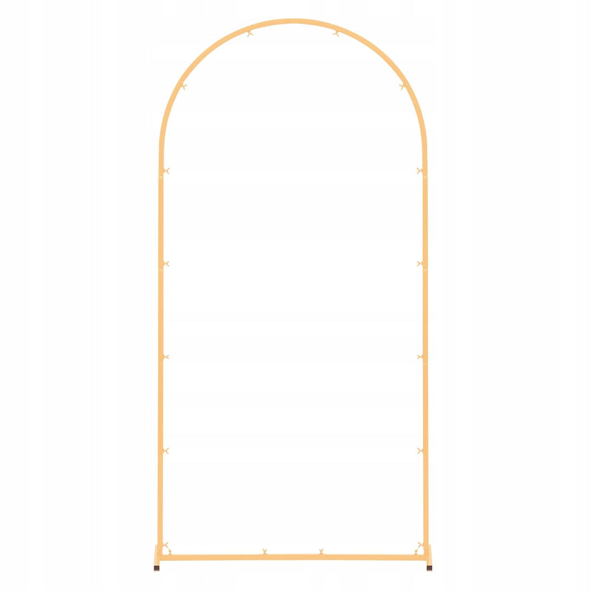VEVOR 2 x 1 m Gold Metal Wedding Arch Backdrop Stand Stable Arched