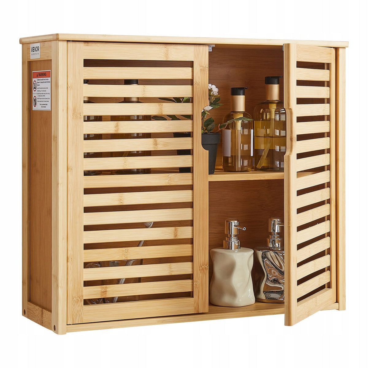 VEVOR PROFESSIONAL BATHROOM WALL CABINET WITH 2 DOORS AND ADJUSTABLE