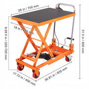 VEVOR 150 KG HYDRAULIC SCISSOR LIFT CART