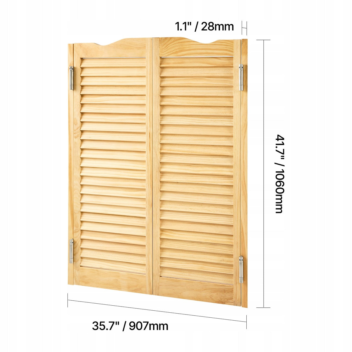 VEVOR SALOON SWING DOOR 907X28X1060 MM PINEWOOD COMPLETE