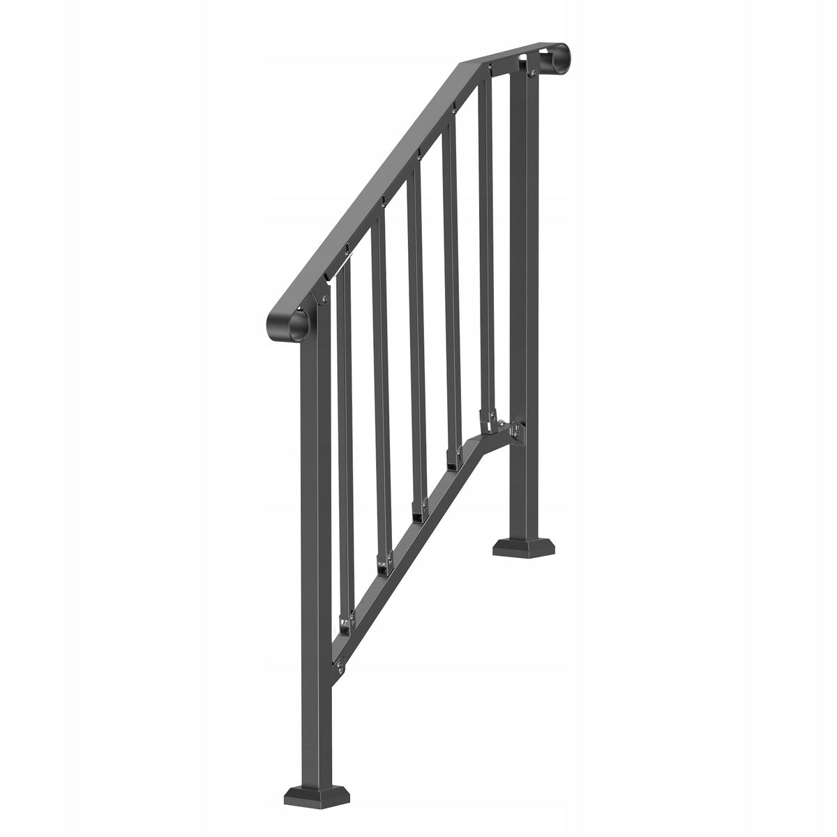 VEVOR 2-3 STEP OUTDOOR STAIR RAILING HEAVY-DUTY STEEL KIT