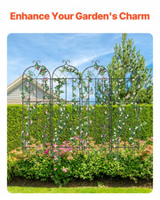 VEVOR CLIMBING PLANT SUPPORT 4 METAL TRELLISES 51X220 CM STURDY
