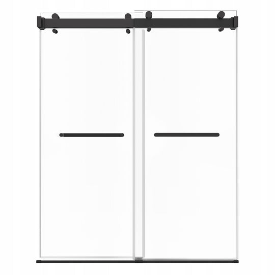 VEVOR 1219X1930 MM FRAMELESS DOUBLE TEMPERED GLASS SHOWER DOOR
