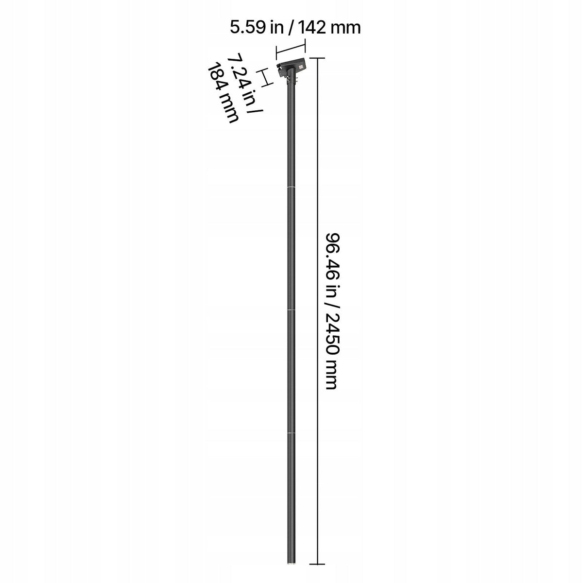 VEVOR STARLINK GEN 3 LADDER MOUNT FOR RV 2450MM SOLID STRONG