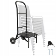 VEVOR FOLDING CHAIR RACK HEAVY DUTY CHAIR CART 68 KG LOAD CAPACITY