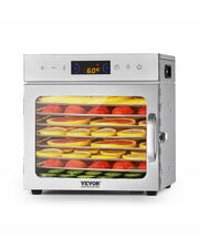 VEVOR FOOD DEHYDRATOR 8 TRAY STAINLESS STEEL 400W ELECTRIC TIMER