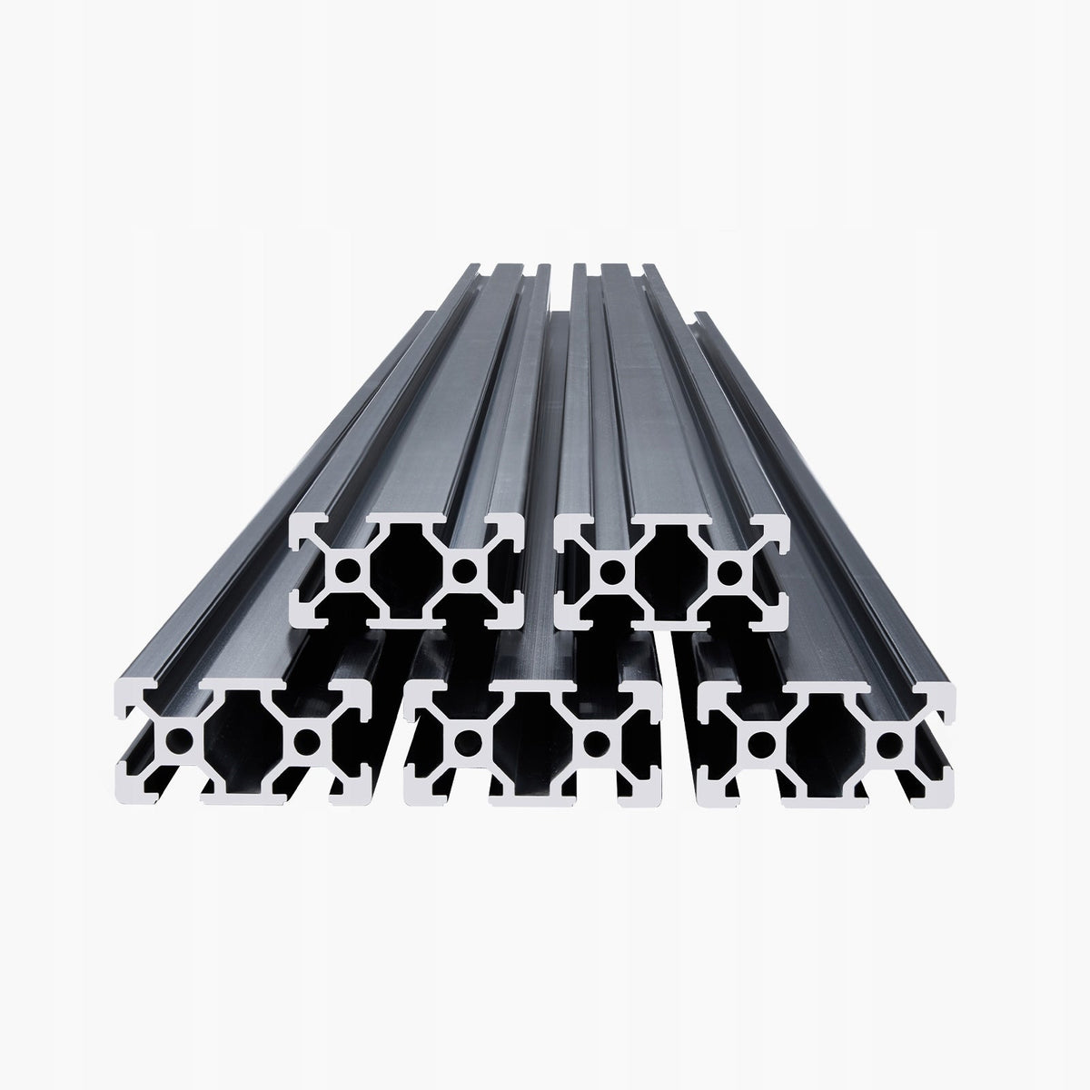 VEVOR 5-PIECE ALUMINIUM PROFILE SET 1500MM T-SLOT 2040 ANODISED