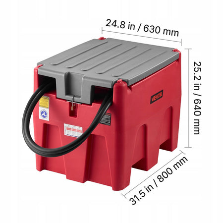 VEVOR 220 l mobile fuel tank with 12 V pump