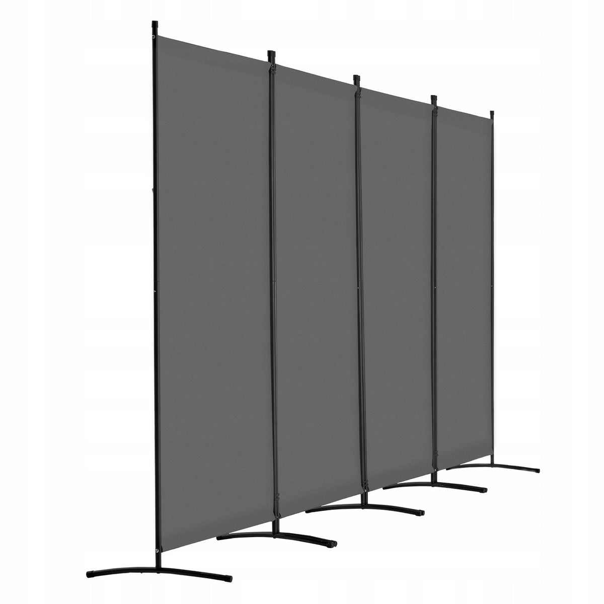 VEVOR 4-Panel Folding Partition Wall Strong Oxford Frame Grey