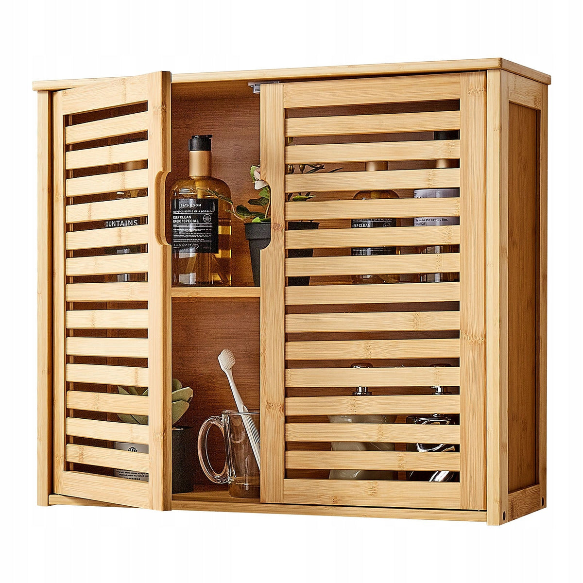 VEVOR PROFESSIONAL BATHROOM WALL CABINET WITH 2 DOORS AND ADJUSTABLE