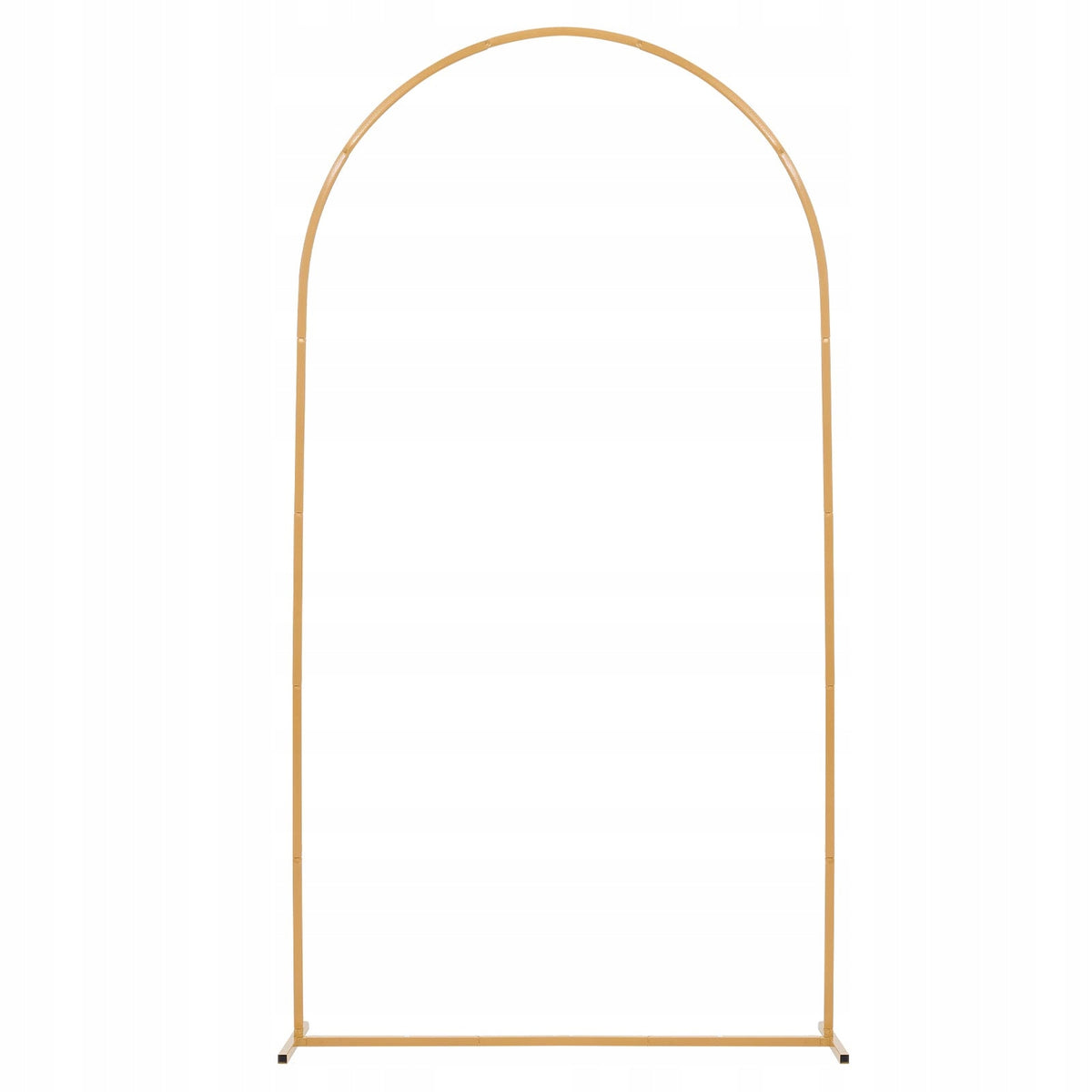 VEVOR WEDDING ARCH 2.2X1.2M GOLD METAL BACKDROP STAND STURDY ARCHED