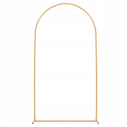 VEVOR WEDDING ARCH 2.2X1.2M GOLD METAL BACKDROP STAND STURDY ARCHED