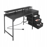 VEVOR COMPUTER DESK WITH SMART LED LIGHTS 120 CM STRONG