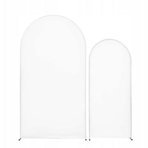 VEVOR WEDDING ARCH SET OF 2 2.2M AND 1.8M GOLD STABLE BACKDROP STAND