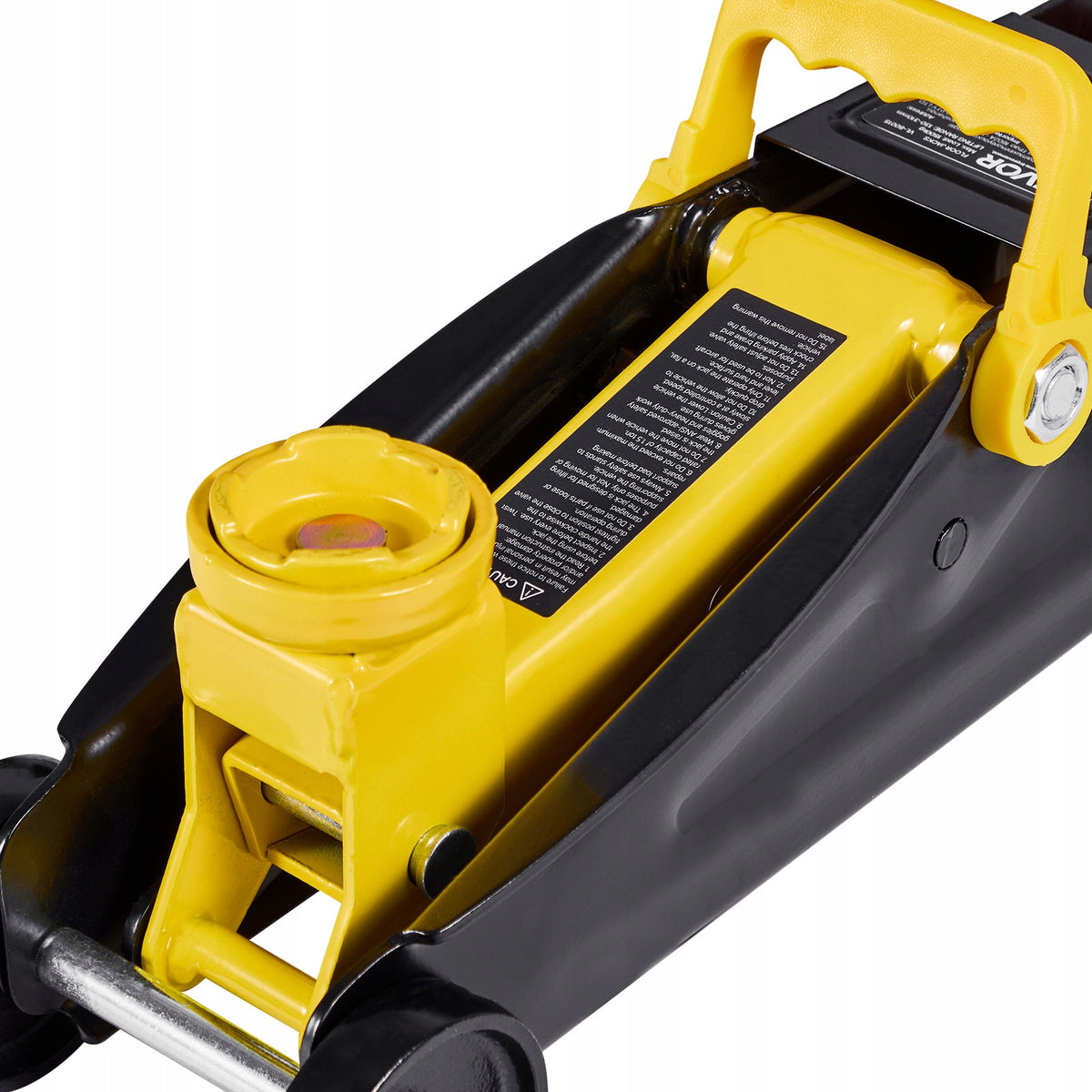 VEVOR LOW-PROFILE 1.5T HYDRAULIC JACK 360-DEGREE WHEELS STURDY AND COMPACT
