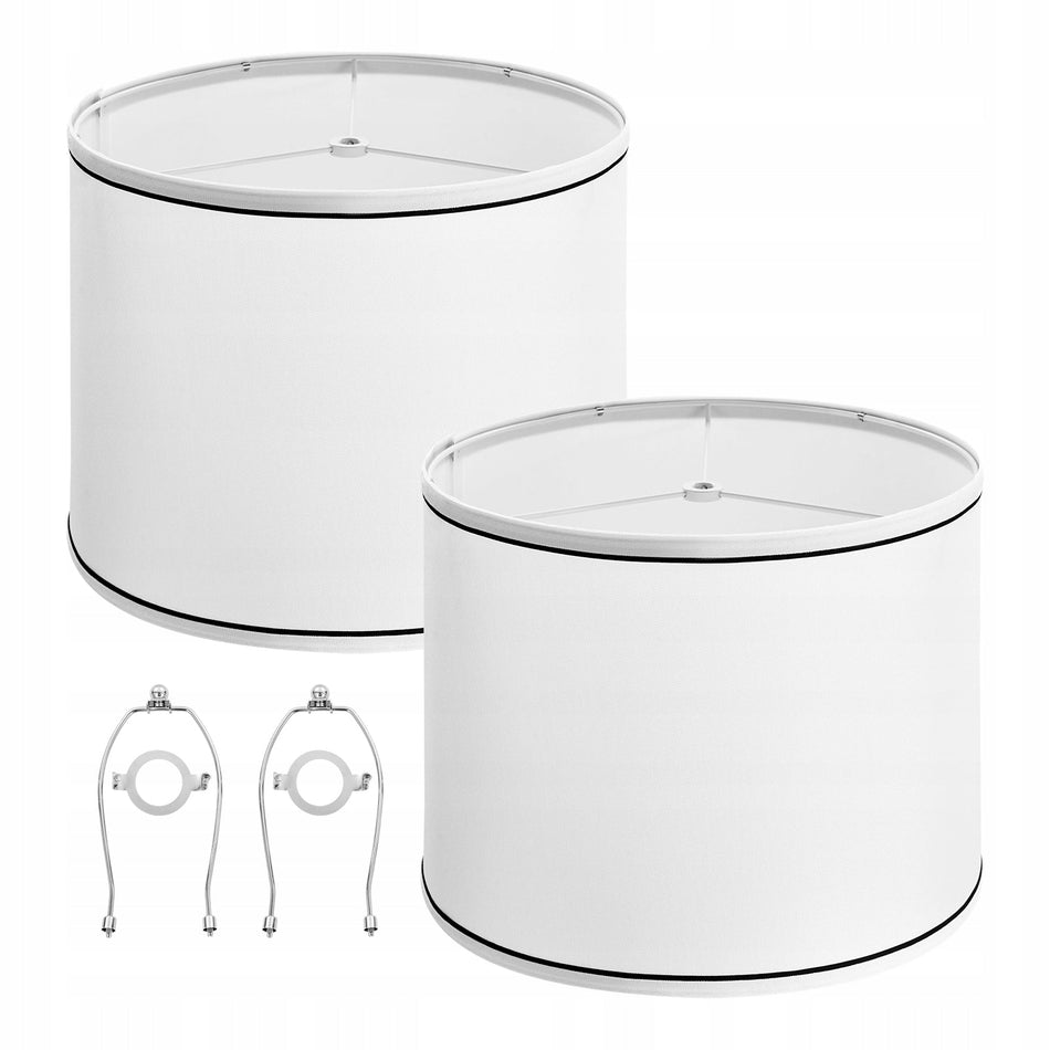 VEVOR DRUM LAMPSHADE 290X320X245 MM 2 PCS LINEN STRONG SOLID SET