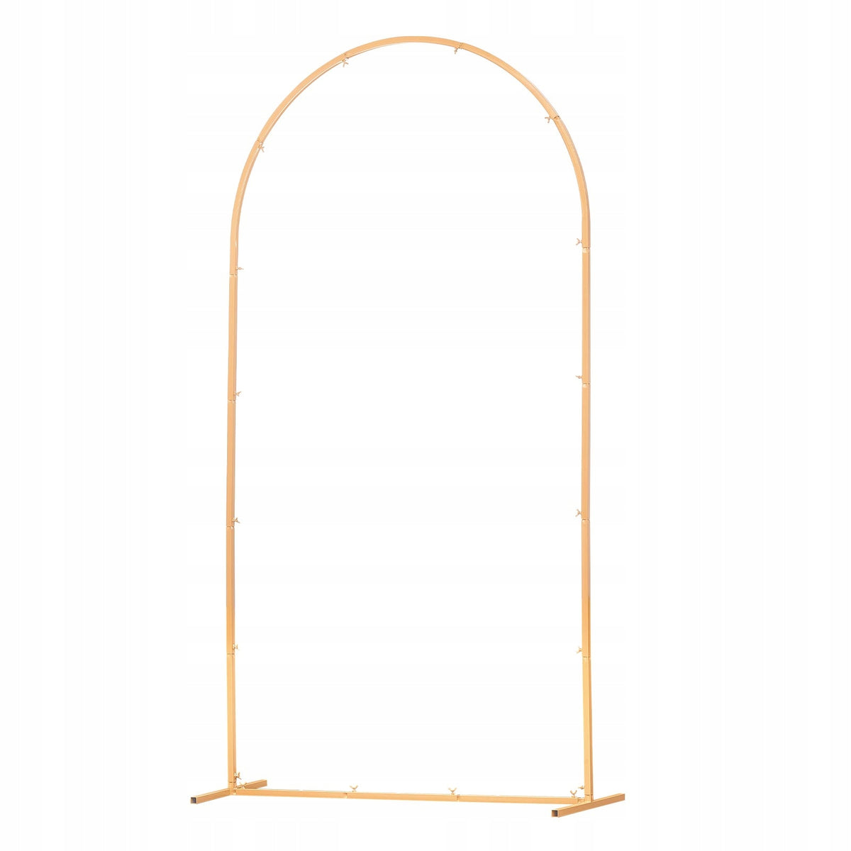 VEVOR WEDDING ARCH 2.2X1.2M GOLD METAL BACKDROP STAND STURDY ARCHED