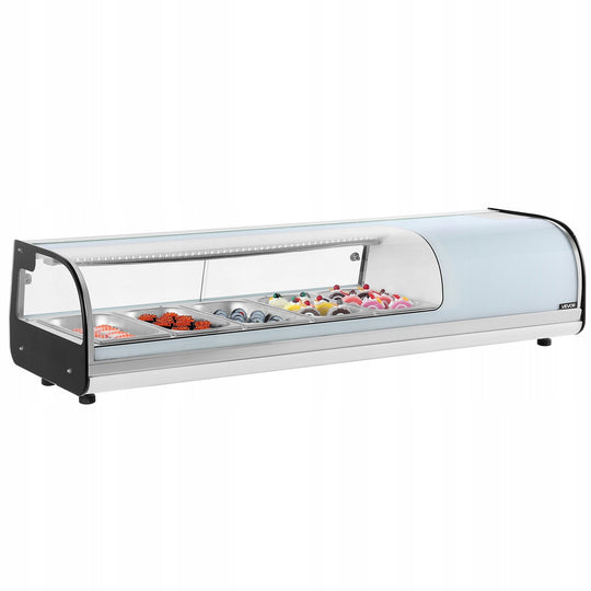 VEVOR 52L COMMERCIAL REFRIGERATED SUSHI DISPLAY CASE WITH TEMPERATURE CONTROL
