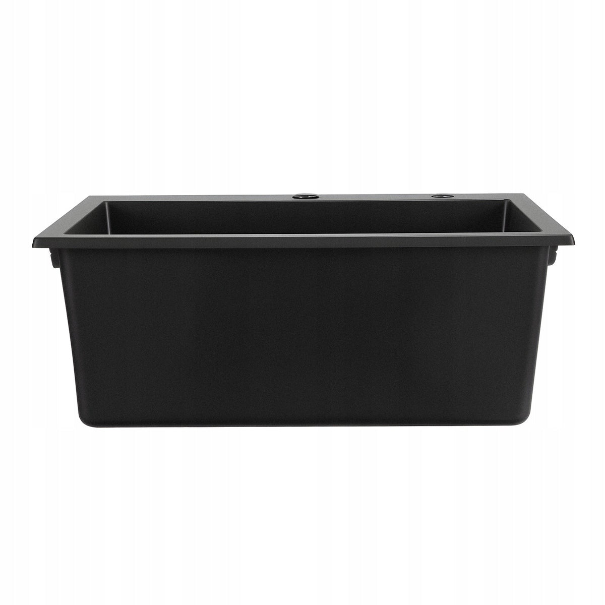 VEVOR GRANITE KITCHEN SINK 635X559X254 MM BLACK COUNTERTOP MOUNT STURDY
