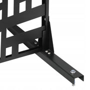 VEVOR METAL PRIVACY SCREEN 120X50.8X193CM STURDY OUTDOOR BLACK