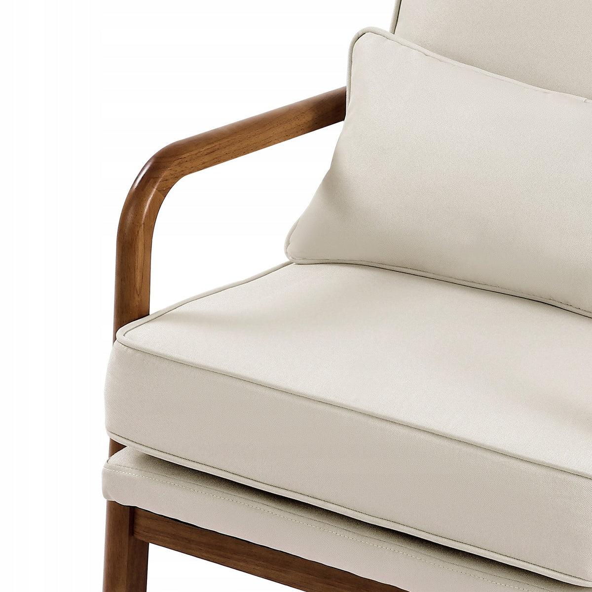 VEVOR PREMIUM ACCENT CHAIR WOODEN FRAME LINEN 150KG COMFORT
