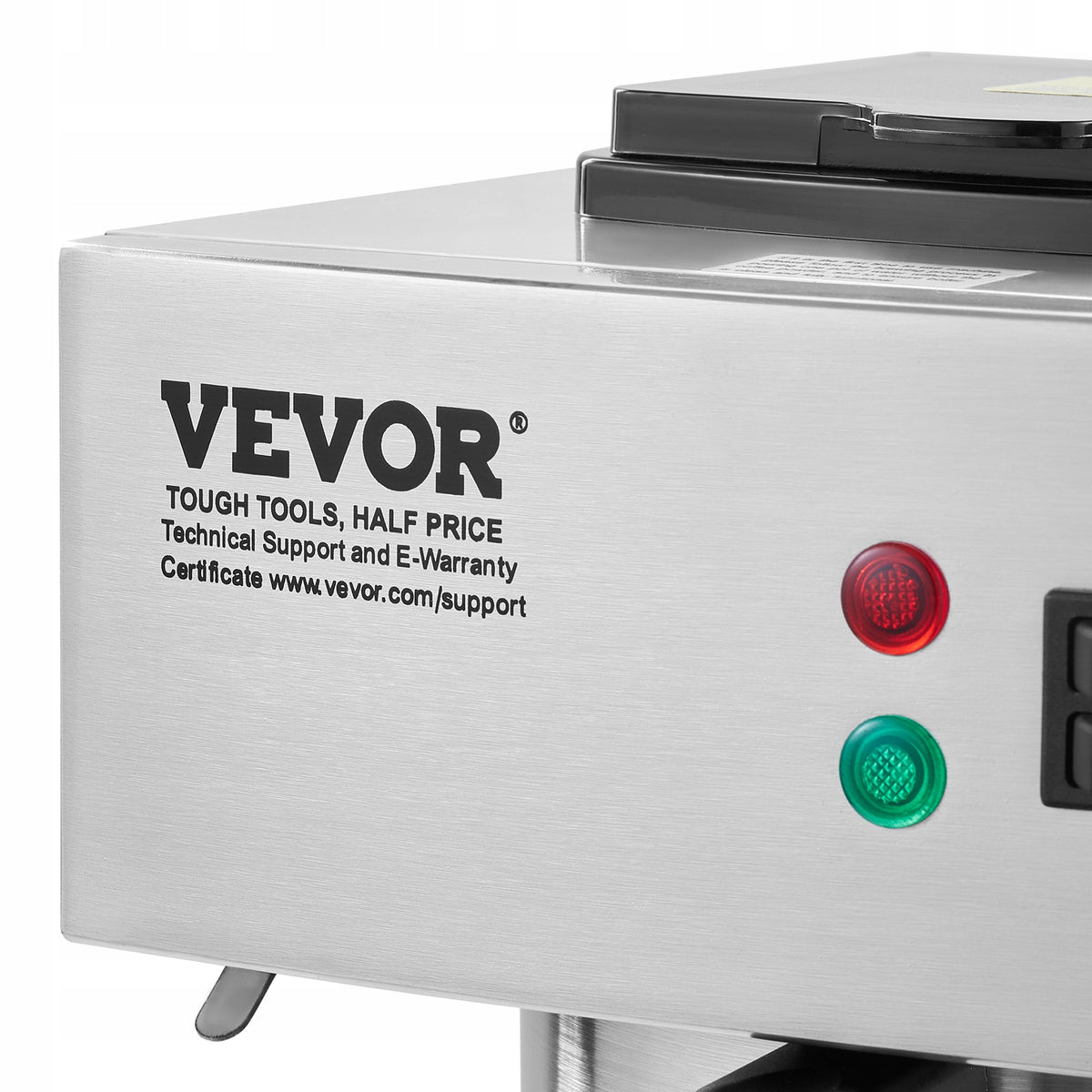 VEVOR 12-Cup Commercial Drip Coffee Maker with 3 Glass Carafes