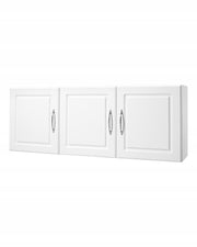VEVOR SOLID WALL CABINET FOR LAUNDRY ROOM 2-TIER 3 DOORS WHITE