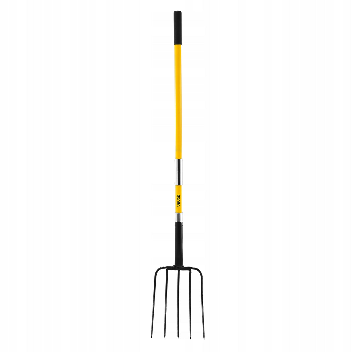 VEVOR MANURE FORK 1450 MM 5-TINE WITH FIBERGLASS HANDLE