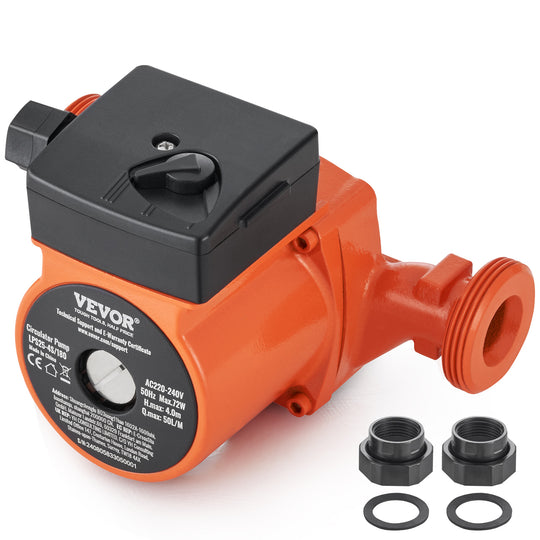 VEVOR HEATING PUMP 50L/MIN 220V 72W LIFTING HEIGHT 4M ROBUST