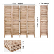 VEVOR 4-PANEL WOODEN FOLDING ROOM DIVIDER SOLID EUROPEAN