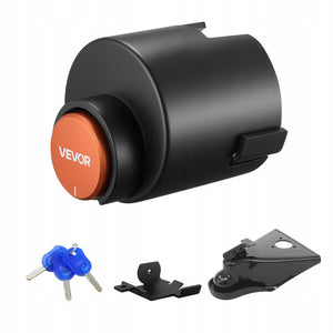 VEVOR 58.7MM HEAVY DUTY TRAILER COUPLER LOCK CARBON STEEL ANTI-CORROSION 3 KEYS