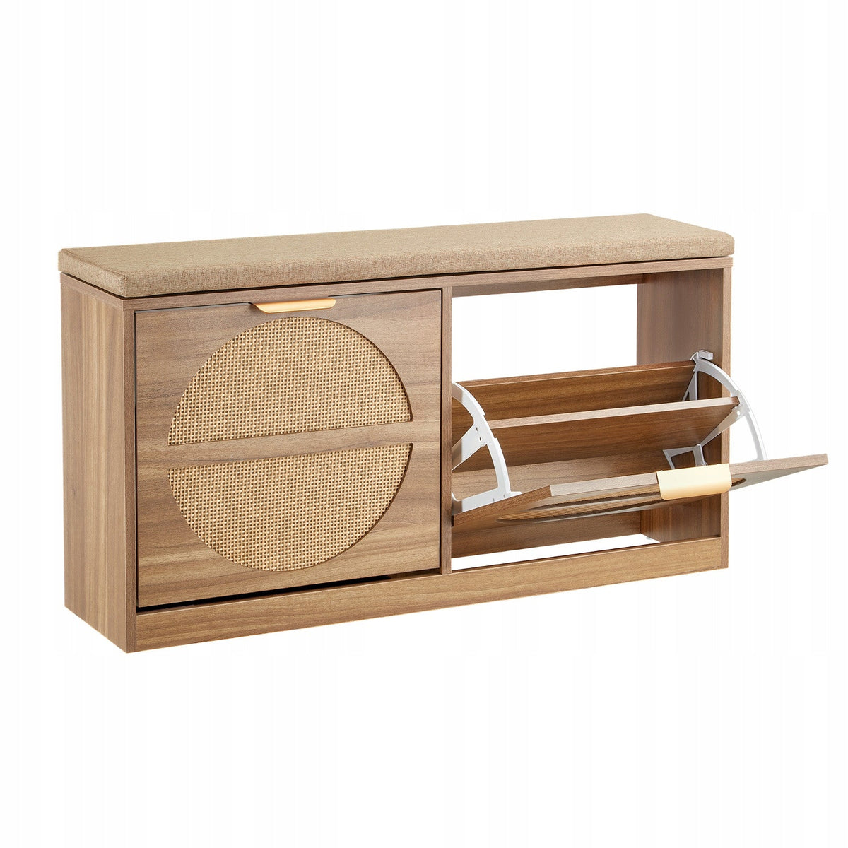 VEVOR ENTRYWAY BENCH WITH SHOE RACK 988X240X500MM SOLID WOODEN