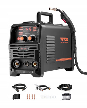 PROFESSIONAL VEVOR MIG 130A 3-IN-1 SYNERGIC MIG MMA LIFT TIG WELDER