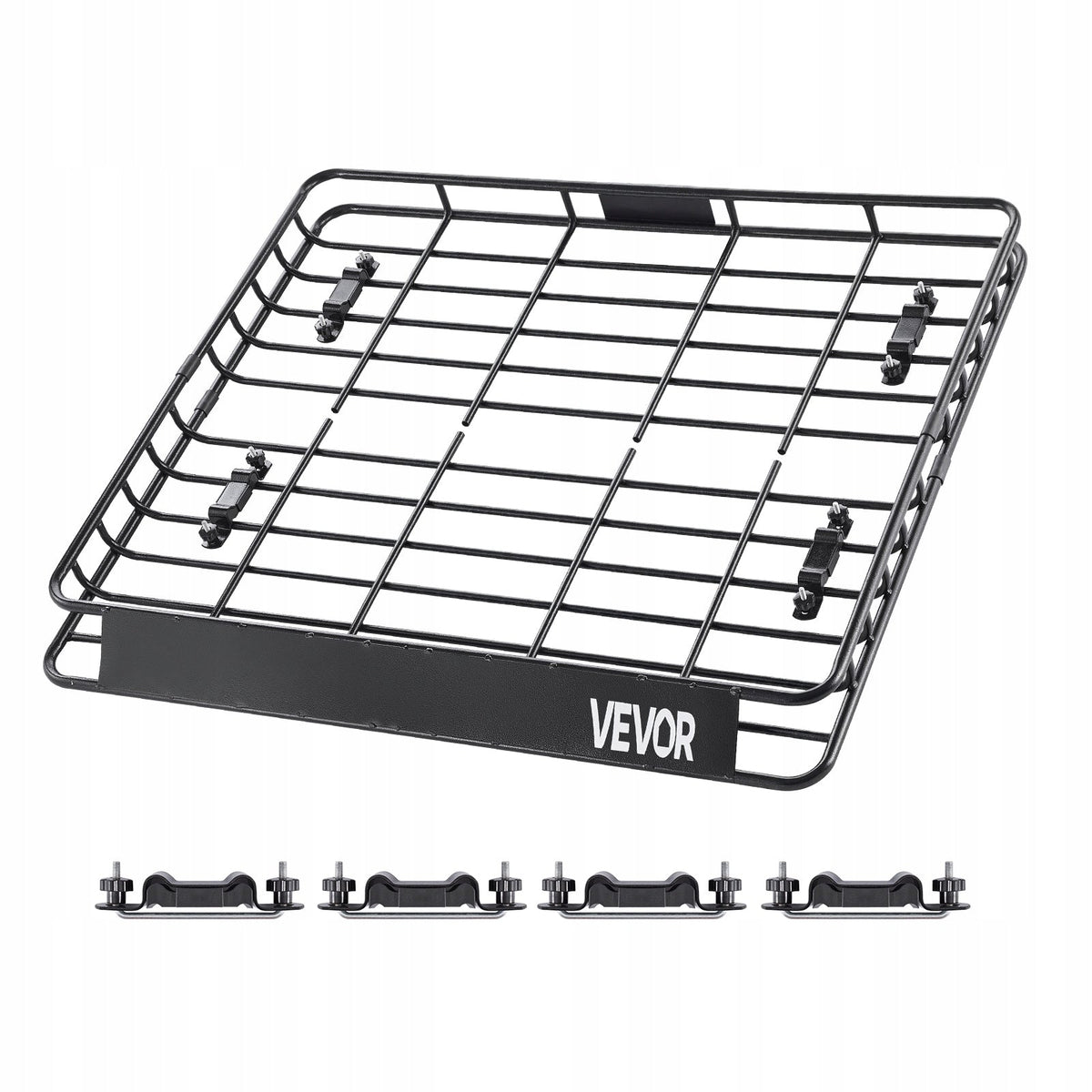 VEVOR HEAVY DUTY ROOF RACK BASKET 1095X1270X105 MM LOAD CAPACITY 68 KG