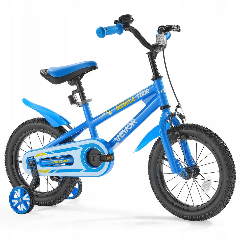 VEVOR 14 INCH KIDS BMX BIKE BLUE ADJUSTABLE BRAKE STRONG