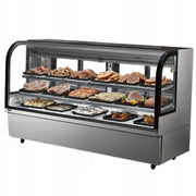 VEVOR 901L 4-TIER COMMERCIAL REFRIGERATED DISPLAY CASE WITH LED LIGHTING, HEAVY DUTY STEEL