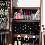VEVOR 360 ROTATING JEWELRY CABINET WITH MIRROR 155 CM PREMIUM ORGANIZER