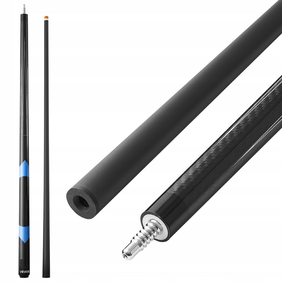 PROFESSIONAL VEVOR BILLIARD CUE 1473MM 538G CARBON FIBER TWO-PIECE