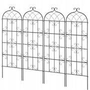 VEVOR 51x180 cm Climbing Plant Support - Set of 4 Metal Trellises