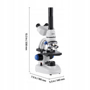 VEVOR 40-5000X LED PROFESSIONAL TRINOCULAR MICROSCOPE EDUCATIONAL KIT